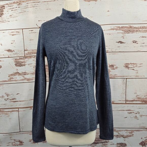 Wicked Wool Merino Blend Mockneck Long Sleeve Baselayer Size Medium - Picture 1 of 5
